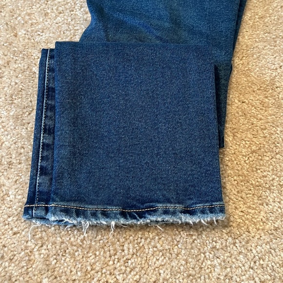 AG Adriano Goldschmied Saige high rise straight denim jean size 25 blue pants - Picture 5 of 6